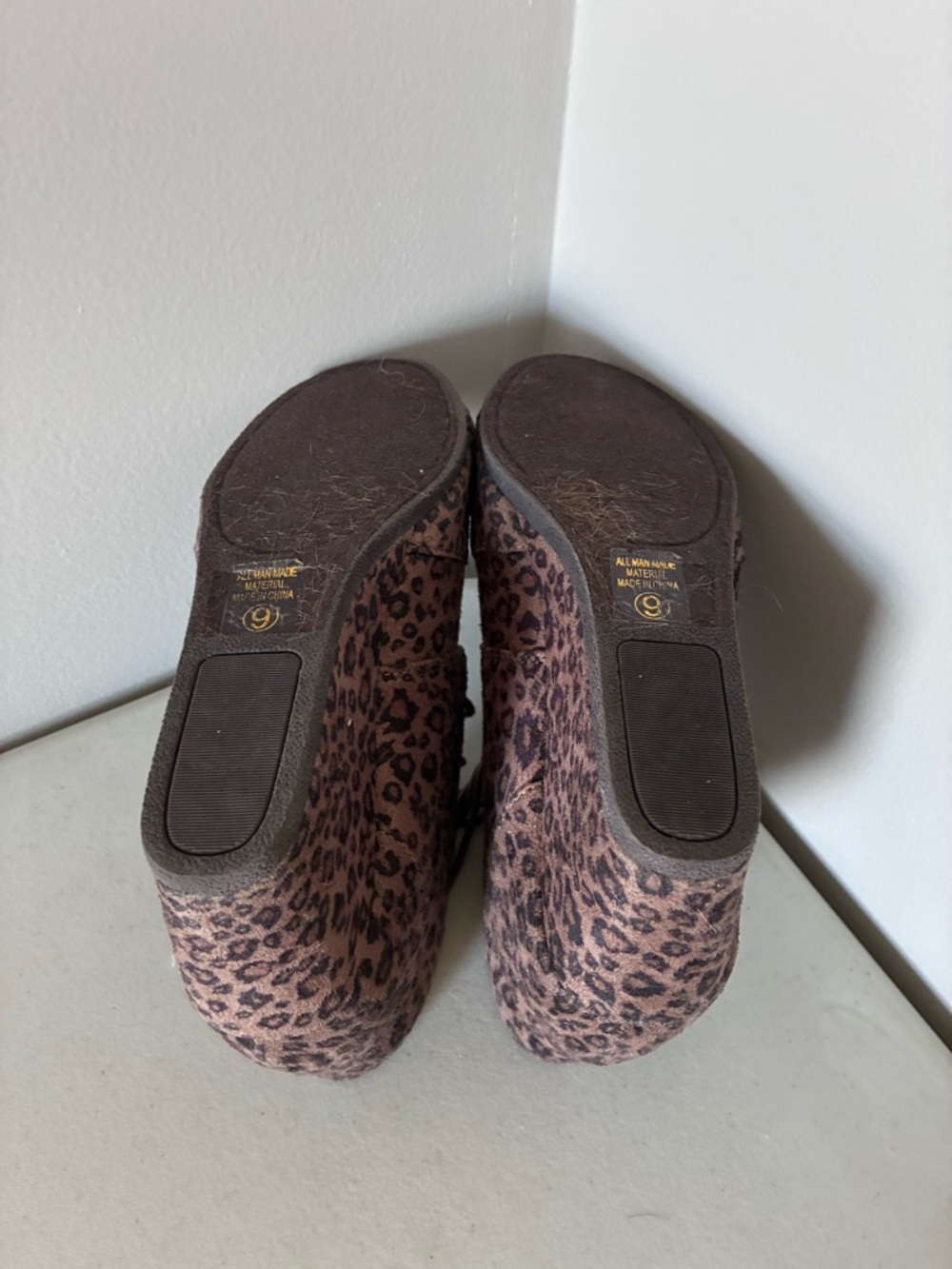 Cityclassified Leopard-Print Lace-Up Ankle Booties - Taupe Brown - Picture 5 of 6